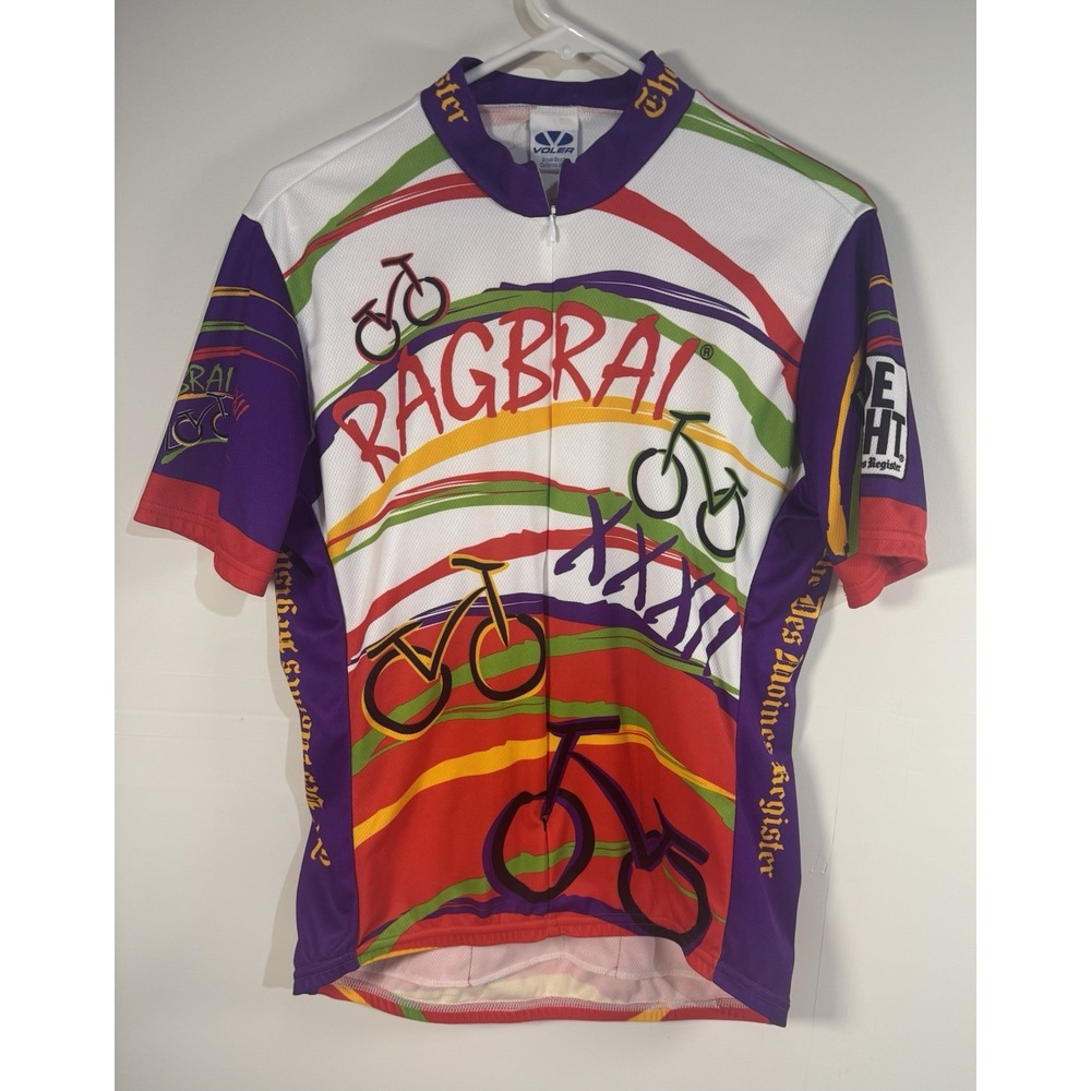 Vintage‎ RAGBRAI XXXII 2004 Cycling Jersey Shirt Mens Size Large? Iowa Bike Ride